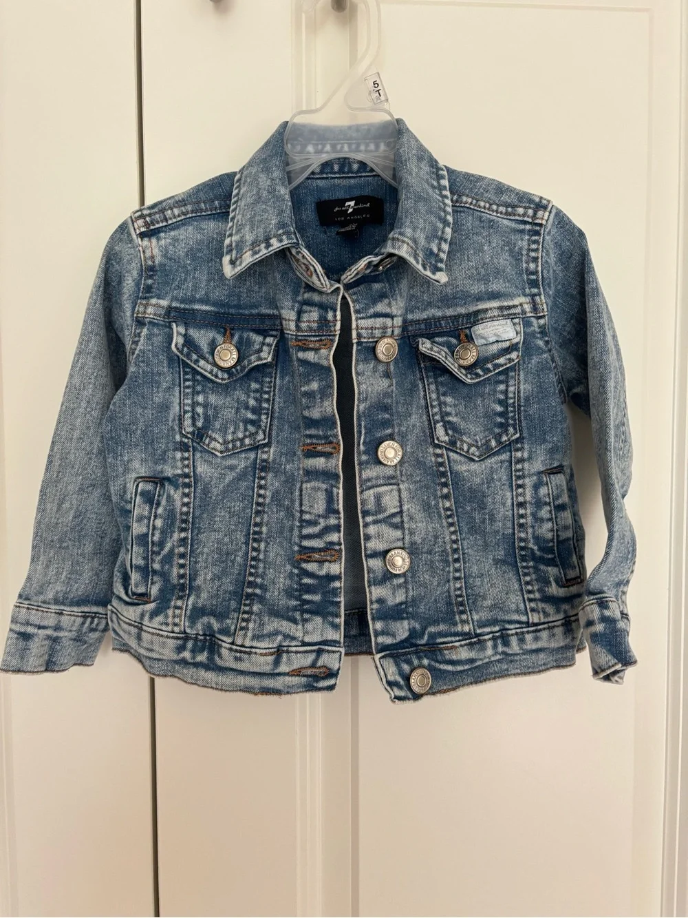 Girls 7 for all mankind toddler Jean jacket denim 2T